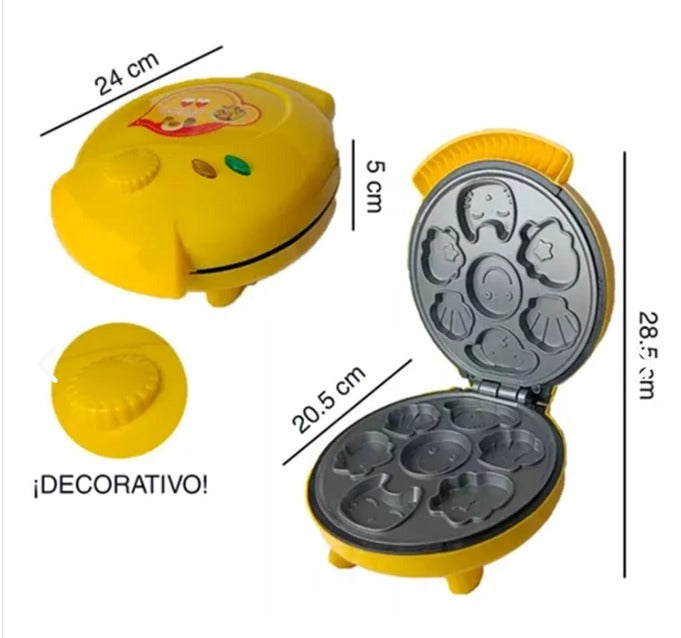 Mini Waflera Con Forma De Animalitos